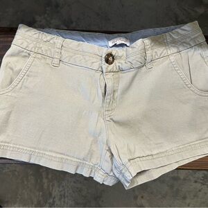 Red Camel Light Beige Jean Shorts - Casual Low-Rise